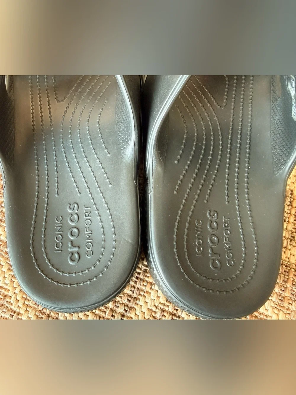 CROCS Classic Black Slide Sandals Unisex Size Mens 10 Womens 12